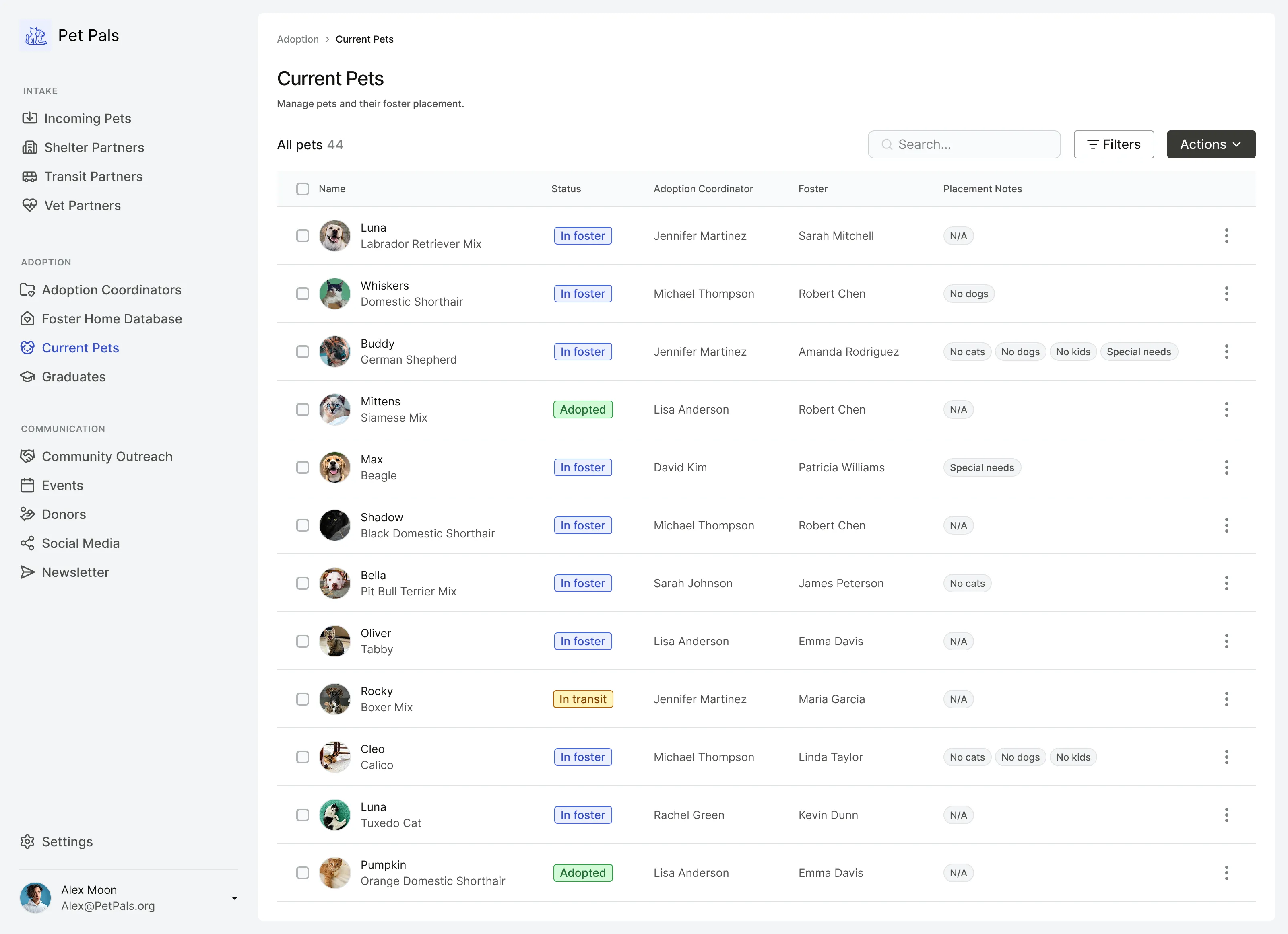 a screenshot of the initial design